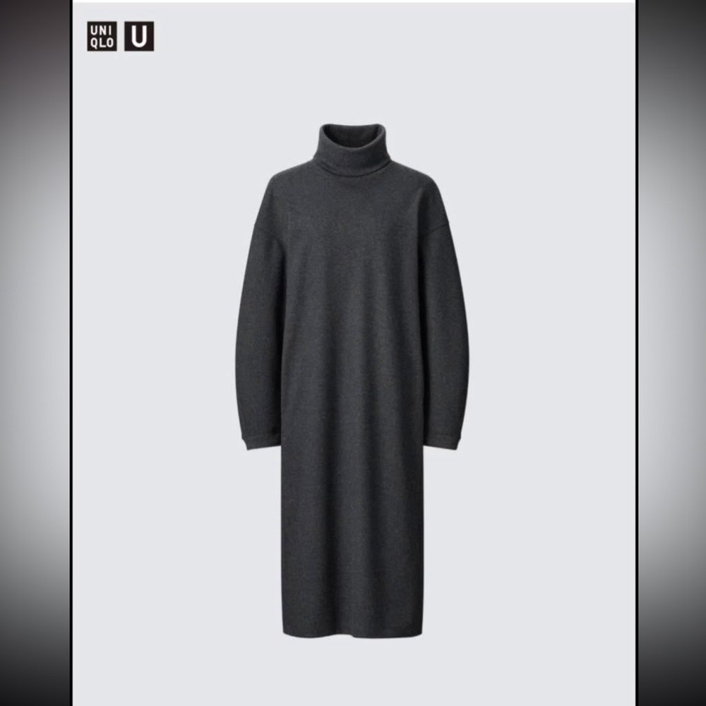Uniqlo U brushed jersey turtleneck dress - |EUC| |Size S|